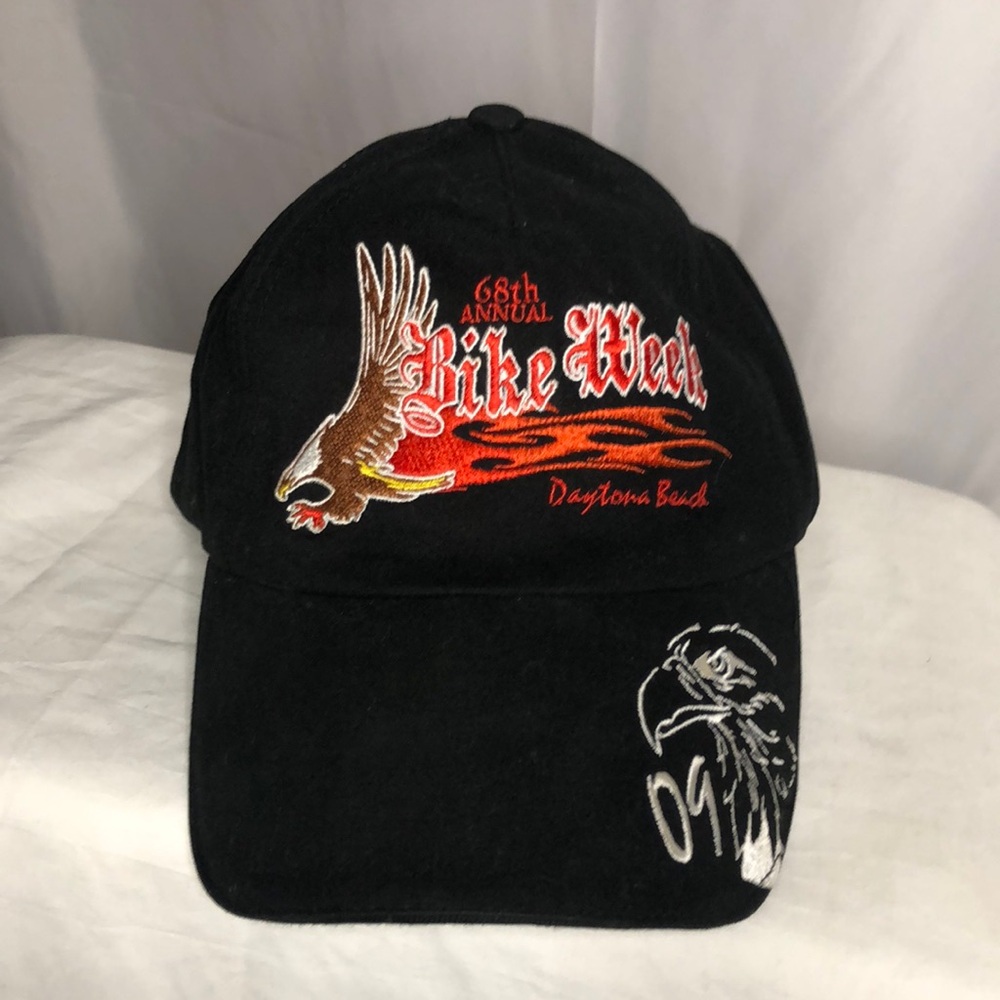 SHERRY black 68th Annual Bike Week 2009 Daytona Beach cap/hat. Adjustable.